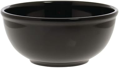 HUBERT Serving Bowl Black Melamine Plastic - 10 1/2 Dia x 4 1/2 H