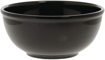 HUBERT Serving Bowl Black Melamine Plastic - 10 1/2 Dia x 4 1/2 H