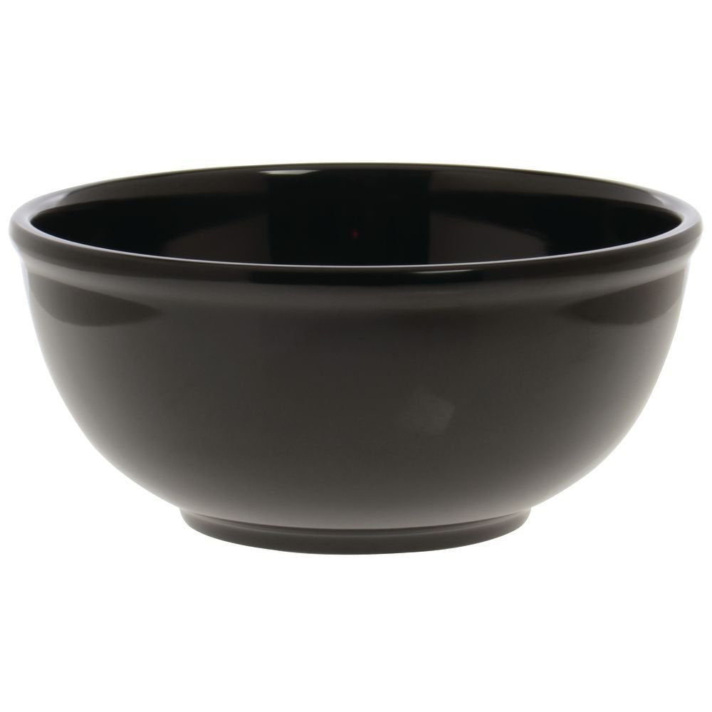 Serving Bowl Black Melamine Plastic - 10 1/2 Dia x 4 1/2 H by HUBERT – Melamine, Black, Model H0013-BLACK