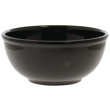 Serving Bowl Black Melamine Plastic - 10 1/2 Dia x 4 1/2 H by HUBERT – Melamine, Black, Model H0013-BLACK