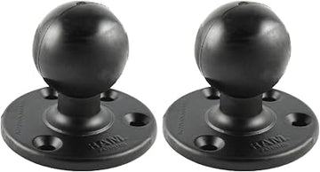 RAM MOUNTS D Size 2.25" Ball Base with 3.68" Round Plate, Drill-Down Mount Base for Heavy Duty Electronics & Device Mounting RAM-D-202U (Pack of 2)