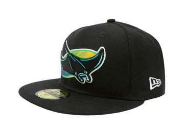 Tampa Bay Rays 1998 Cooperstown Fitted Cap by by New Era – 7 5/8, Black, Model Tampa Bay Rays New Era
