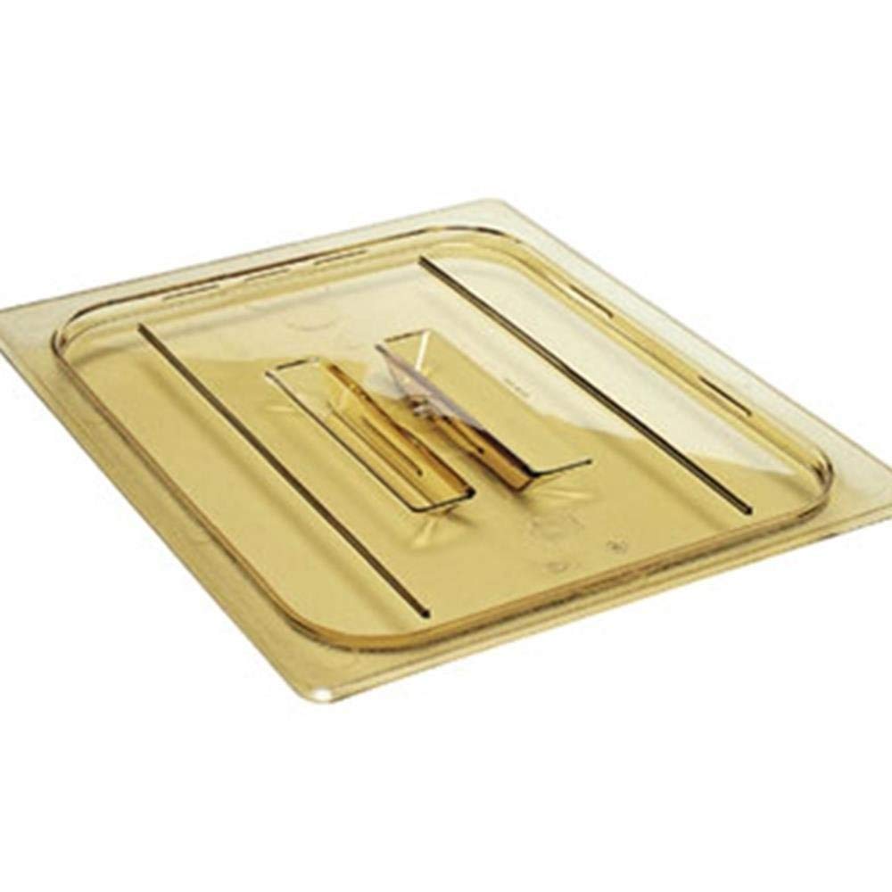 Deksel with lepeluitsp./greep 1/6 GN Interhal 60HPCHN-150 Amber by Cambro – 1/6 GN, Plastic, amber, Model 60HPCH150