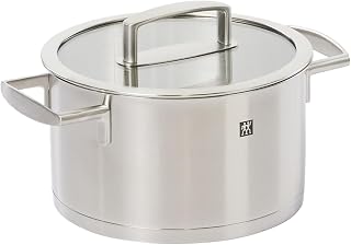 ZWILLING 66463-200 Vitality Stock Pot, 7.9 inches (20 cm), 3.5 L), Stainless Steel, Deep Type, Double-Handed, 3-Layer Base, Induction Safe, Dishwasher Safe