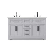 60" Double Bathroom Vanity in Grey by Elegant Kitchen and Bath – unspecified, Aluminum, Grey, Model VF85060DGR
