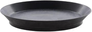 HUBERT Sandwich Tray Round Black Polypropylene - 10 3/8" Dia