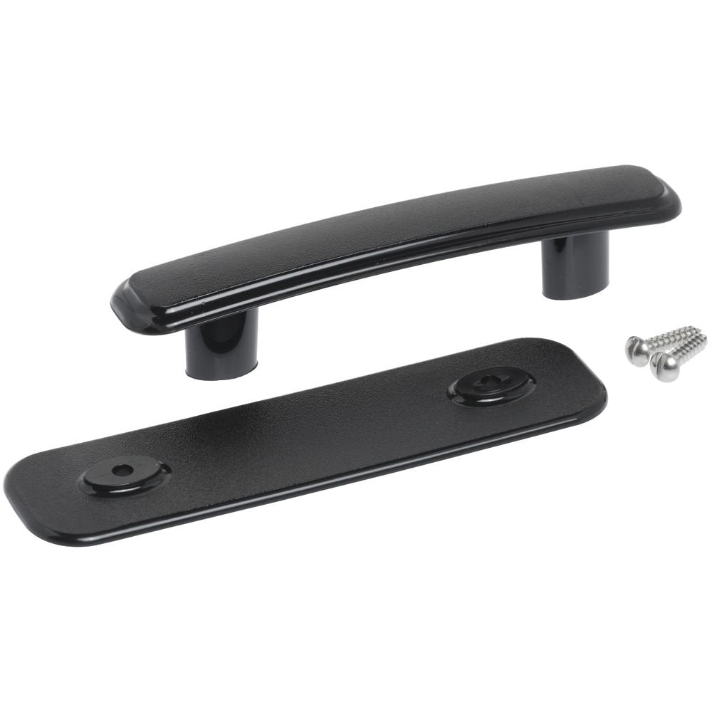 Replacement Cover Handle by Vollrath – 3.85 x 7.5 x 1.35 inches, Stainless Steel, Black, Model 46849