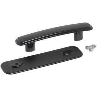 Replacement Cover Handle by Vollrath – 3.85 x 7.5 x 1.35 inches, Stainless Steel, Black, Model 46849