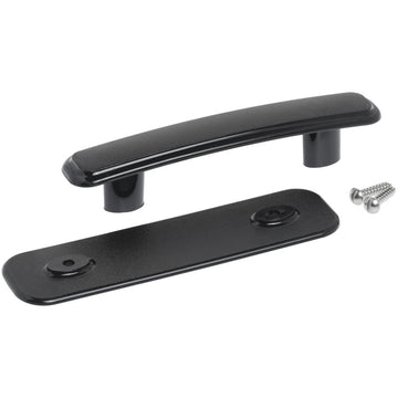 Replacement Cover Handle by Vollrath – 3.85 x 7.5 x 1.35 inches, Stainless Steel, Black, Model 46849