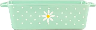 10 Strawberry Street Daisy Polka Dot Loaf Pan, Mint