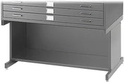 Safco Products 4975GR Flat File High Base for 5-Drawer 4994GRR Flat File, Sold Separately, Gray