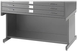 Safco Products 4975GR Flat File High Base for 5-Drawer 4994GRR Flat File, Sold Separately, Gray
