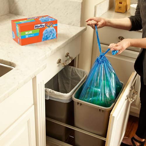Hefty 60 Count (Pack of 6) / Blue / 1 Trash Bags