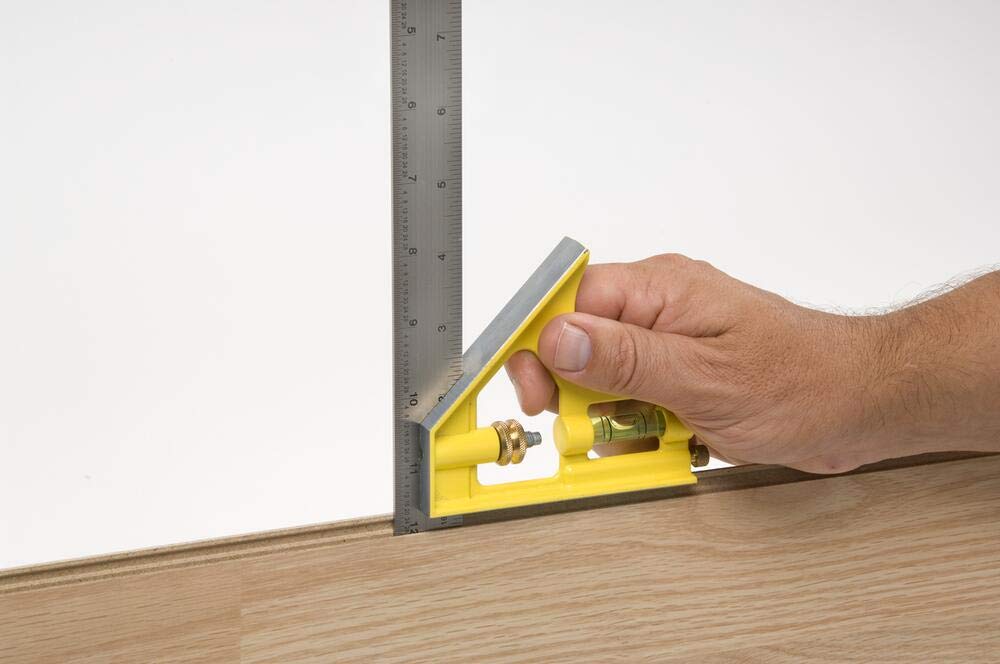 16 in. Blade Combination Square by STANLEY – One Size, Blend, Black, Yellow, Model 46-131