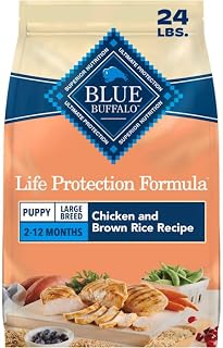 Blue Buffalo Life Protection Formula Chicken & Rice Large Breed Dry Puppy Food, 24 lbs.