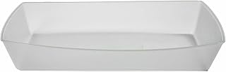 G.E.T. 10" x 5 1/2" Clear Plastic Tray (Set of 12)