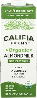 Califia Farms Organic Unsweetened Almond Milk, 32 FZ