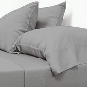 1000-Thread-Count 100% Cotton Silver King Size Sheets Set, 4-Piece Long-Staple Combed Cotton Hypoallergenic, Breathable, Soft & Silky Fits Mattress Upto 18'' dp