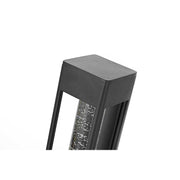 Amaris LED Outdoor Wall Sconce Black by Lighting Design – Aluminium, Iron, and Glass, Black