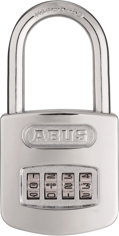 ABUS 50mm / Chrome / Shackle height: 50 mm Combination Padlocks
