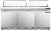 SW72-18C-FB Sandwich Unit, 72" W, With 18 Pan Top Openings, Front Breathing & 19" Cutting Board