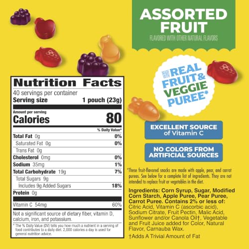 Mott's 40 Count (Pack of 1) / 1 Fruit Snacks