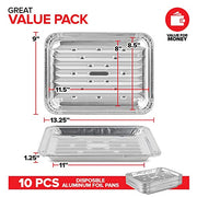Stock Your Home 10 Pack / Silver / disposable Disposable Cookware