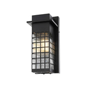 Palmer One Light Outdoor Wall Sconce Black by Lighting Design – Iron, Black