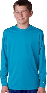 Badger B-Core Youth Long Sleeve T-Shirt XL Electric Blue