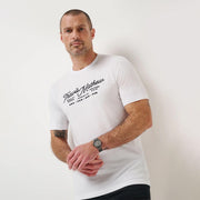 Mens Perfect Plan Tee by TravisMathew – Small, Cotton Blend, White, Model A42242