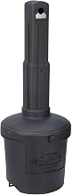 Global Industrial Free Standing Outdoor Cigarette Receptacle Ashtray, Black