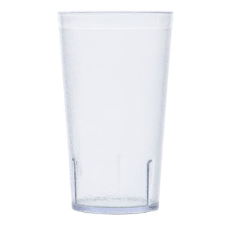 G.E.T. Stackable Textured Clear 12 Oz Tumbler by GET – 12.0 fluid_ounces, SAN (Styrene Acrylonitrile), Clear, Pack of 72, Model 6612-1-CL
