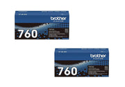 Genuine High Yield Black Toner Cartridge 2-Pack by Brother – Black, Pack of 2, Model TN760