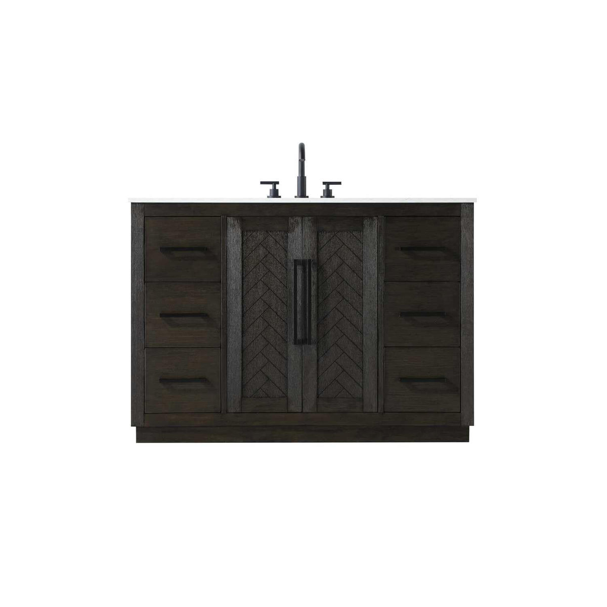 Chase Bathroom Vanity Chocolate Oak by Lighting Design – Wood, Chocolate Oak, Model 5607824
