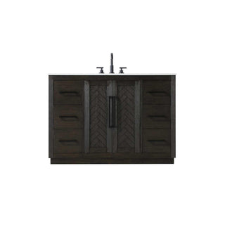 Chase Bathroom Vanity Chocolate Oak by Lighting Design – Wood, Chocolate Oak, Model 5607824