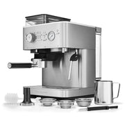 KitchenAid Brushed Stainless Steel / 2.5L / Semi with Burr Semi-Automatic Espresso Machines