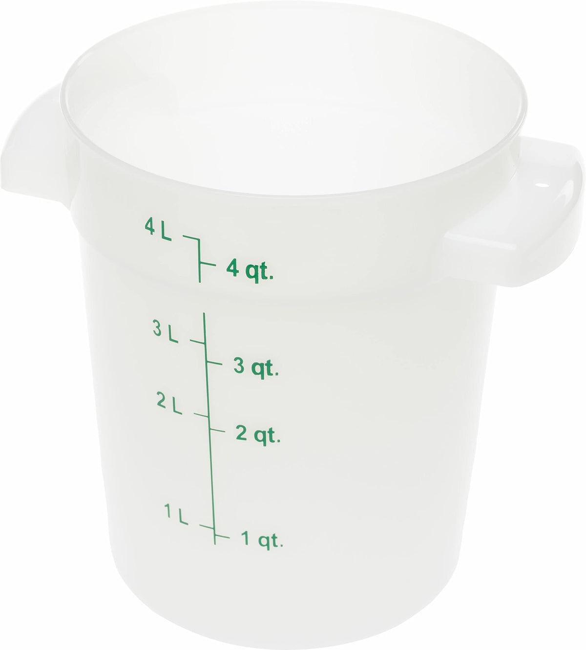 Carlisle FoodService Products 4 Quart (Pack of 12) / 12 / White Storage & Transport