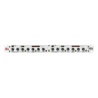 266xs Professional Audio Compressor/Gate Dynamic Effects Processor with Sidechain Insert. For Portable by dbx – 1U - 1.75" H x 5.75" D x 19.00" W inches, Silver, Model DBX0112