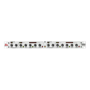 266xs Professional Audio Compressor/Gate Dynamic Effects Processor with Sidechain Insert. For Portable by dbx – 1U - 1.75" H x 5.75" D x 19.00" W inches, Silver, Model DBX0112
