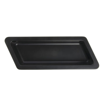 Serving Bowl Display Bowl 1/3 Size Black Melamine Edgeware Serving Bowl Display Bowl - 5 1/2 L x 12 3/5 W x 2" D by HUBERT – Melamine, Black, Model H0144-BLACK