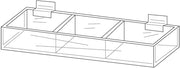 Triple Acrylic Display for Slatwall