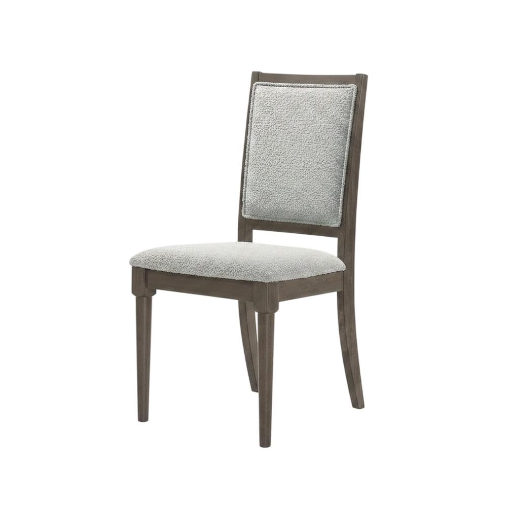 Polyester-Upholstered Mid-Century Modern Dining Side Chair Set of by Furnifact – Wood, Brown, Pack of 2