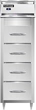 DL1RS-SS-F Designer Line Single Section Vertical Refrigerated Cabinet, Full Stainless Fish & Poultry File