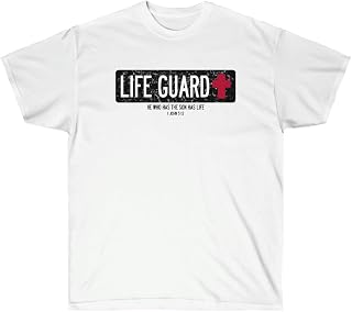 Life Guard - He Who Has The Son Has Life - Christian T-Shirt 4X-Large White