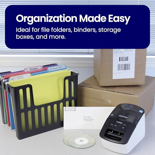 Brother White / 24 Rolls / File Folder Label File Folder Labels