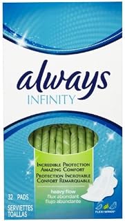 Always Infinity Heavy Flow Pads with Revolutionary Wings (Pack of 6) 6