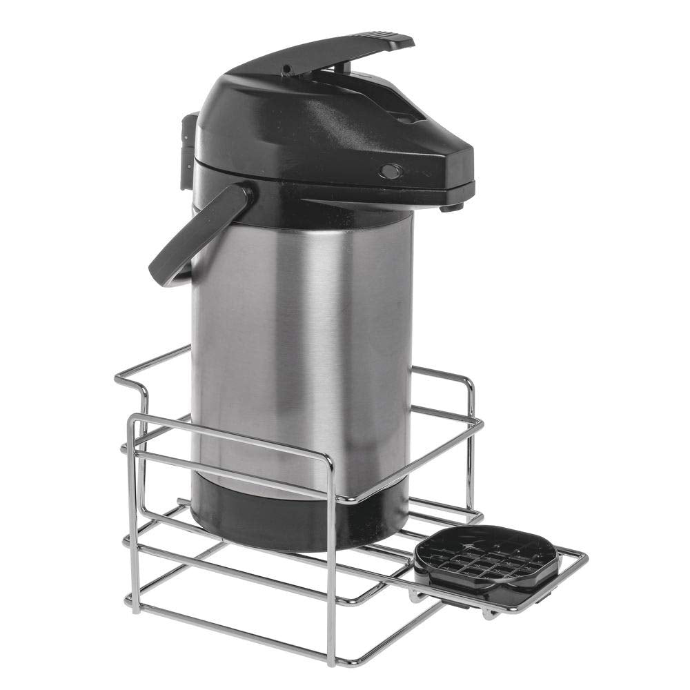 Airpot Stand - Chrome by HUBERT – Carbon Steel, Gray, Model 12291+87392