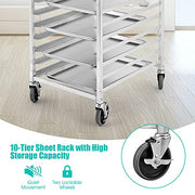 ReunionG 10 Tiers / Silver / Modern Standing Shelf Units
