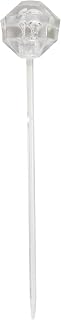Creative Converting 16 Count Diamond Shaped Plastic Picks, Mini, Clear