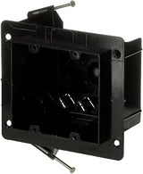 Carlon NG-236-V Outlet Box, New Work, 2 Gang, 3-1/2-Inch Length by 4-Inch Width by 3-1/4-Inch Depth, Black